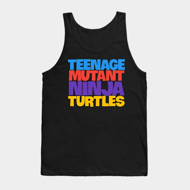 TMNT Teenage Mutant Ninja Turtles Leonardo Raphael Donatello Michelangelo Tank Top by TSOL Games